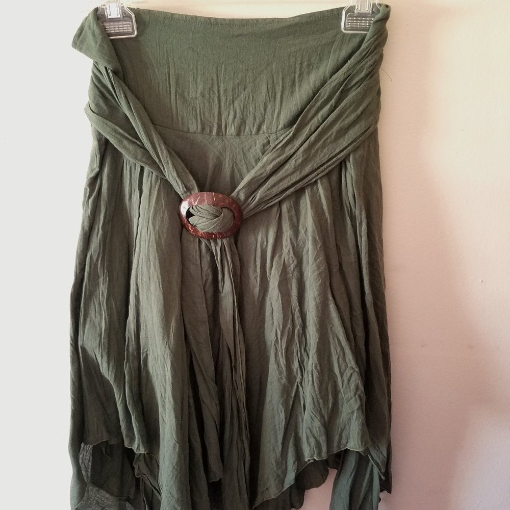 Green Bohemian Skirt